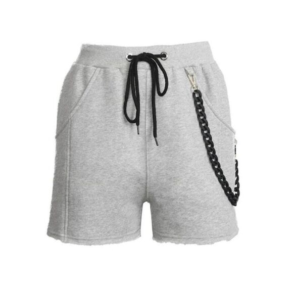 VHNY Vivienne Hu New York Cotton Essential Sweat Shorts Grey XL New - Picture 4 of 8